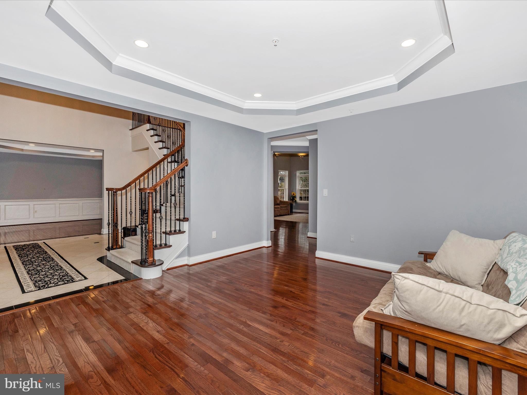 352 Ridge Road Washington Grove, MD 20880 - Photo 8 of 58 a living room with furniture and a wooden floor
