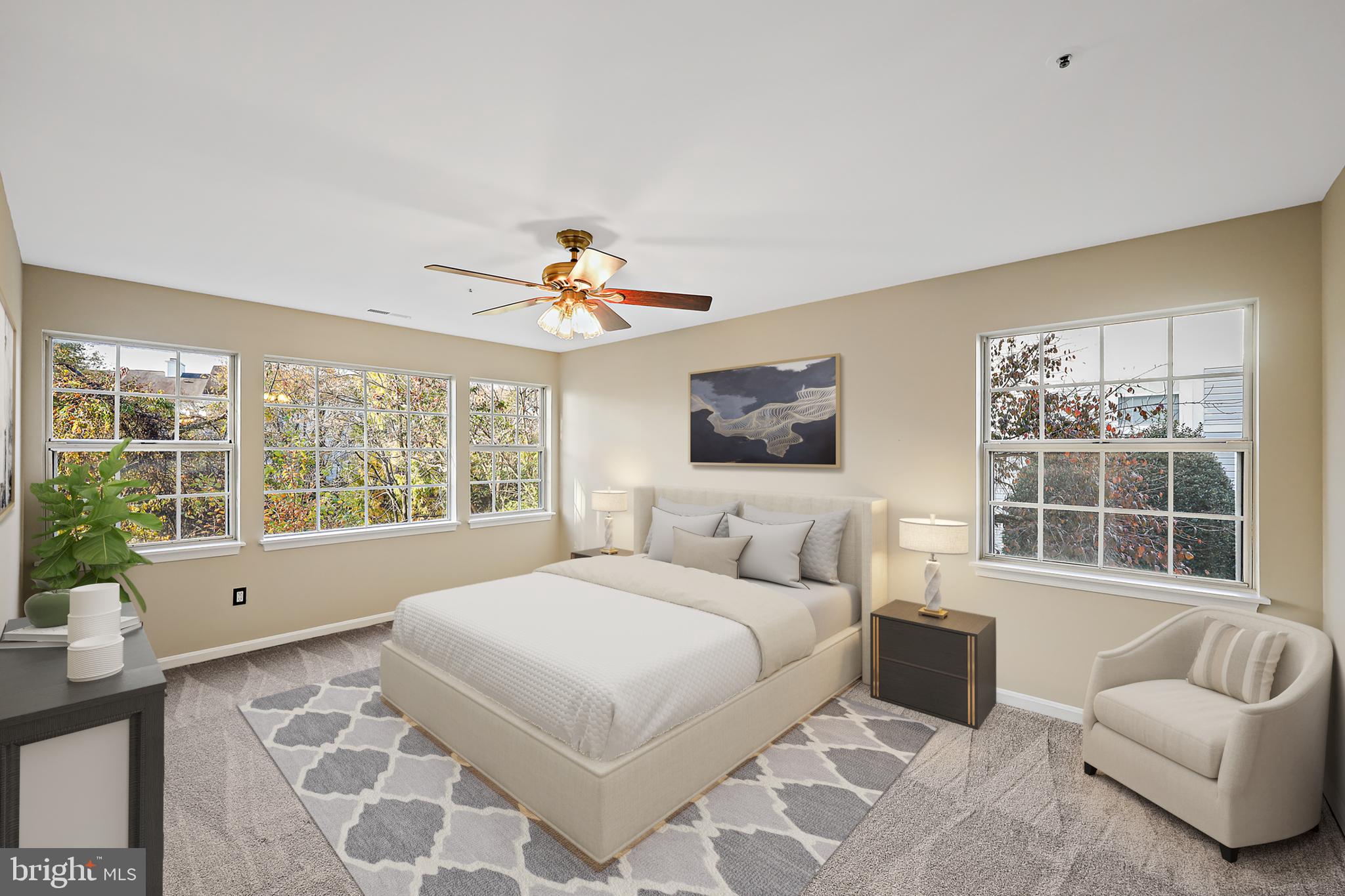 8358 Montgomery Run Road, Unit G Ellicott City, MD 21043 - Photo 16 of 38 Primary bedroom (virtually staged)