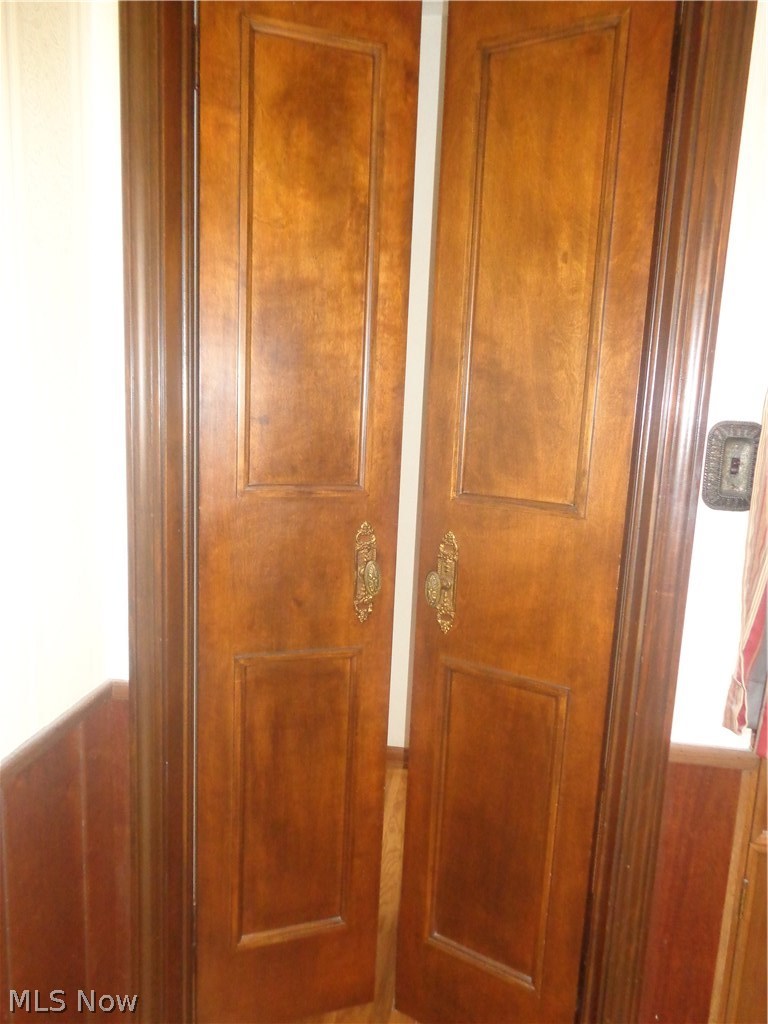 4398 West Anderson Road Cleveland, OH 44121 - Photo 17 of 33 Beautiful details throughout this house, including these gorgeous doors leading to the rear bedroom.