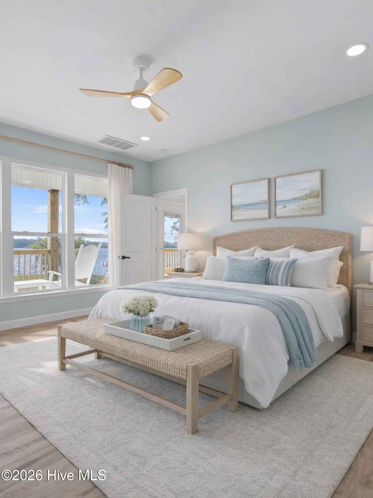 123 Pungo View Road Belhaven, NC 27810 - Photo 26 of 42 AI STAGED BEDROOM