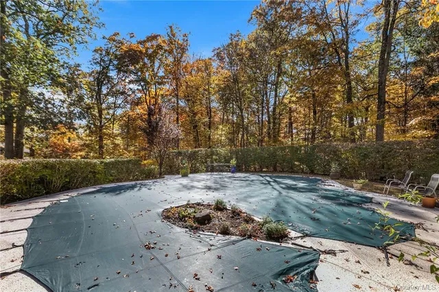 a view of a backyard of a house