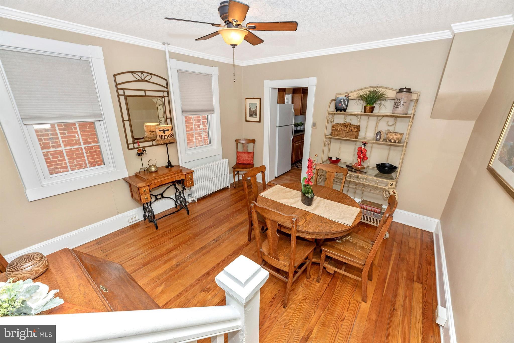412 West Patrick Street Frederick, MD 21701 - Photo 17 of 36 View of the Dining Room from the Stairs