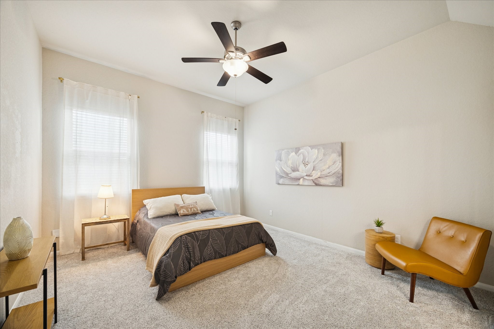 4411 Lone Alcove Drive Spring, TX 77386 - Photo 11 of 30 Private first-floor primary bedroom offering comfort and separation from upstairs rooms.