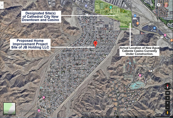 68485 Rodeo Road Cathedral City, CA 92234 - Photo 6 of 36 Aerial CC Cove & Downtown Mapped