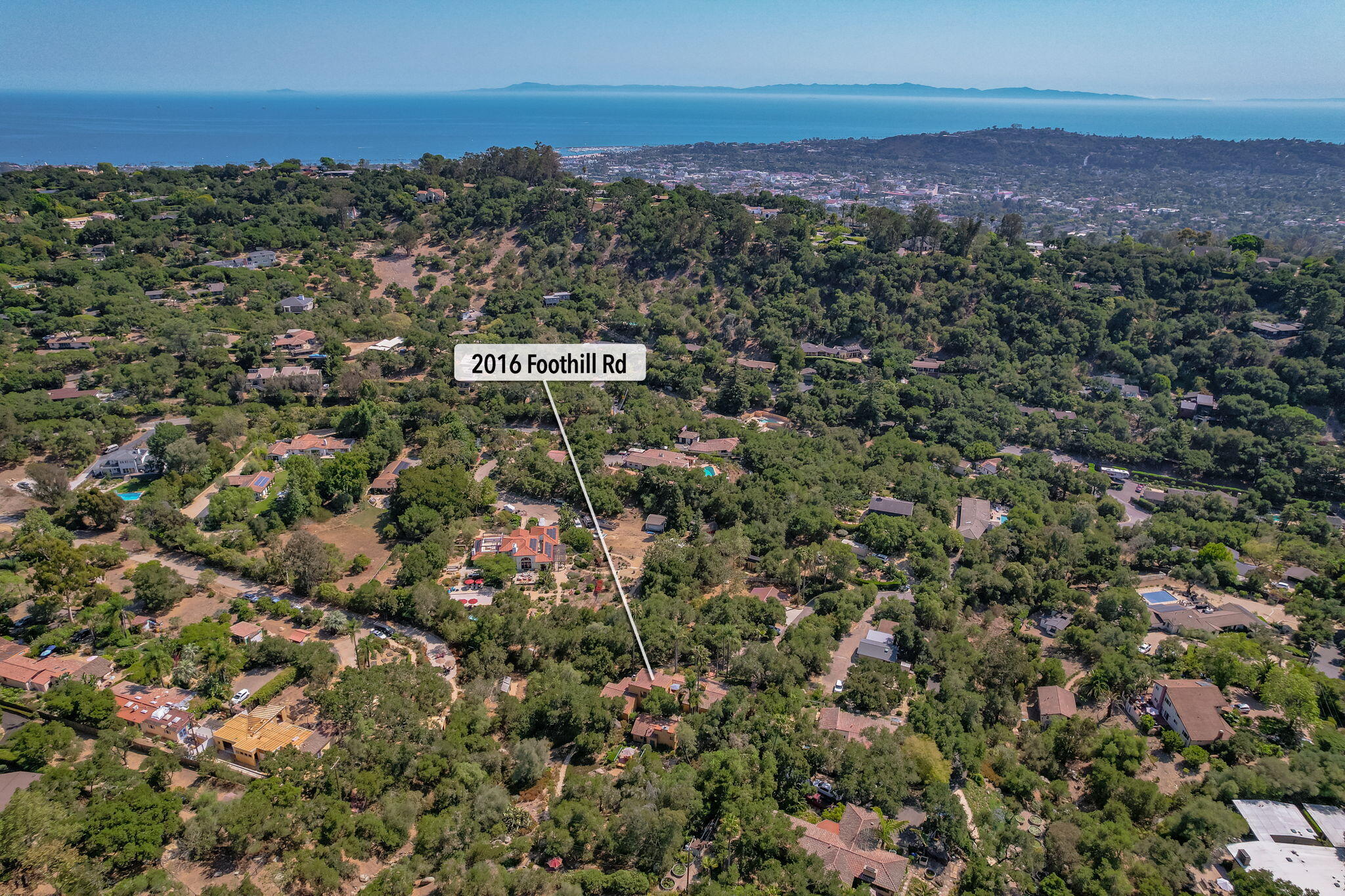 2016 Foothill Road Santa Barbara, CA 93105 - Photo 34 of 36 Aerial View