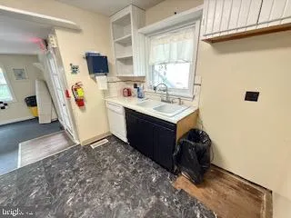 a room with storage and utility