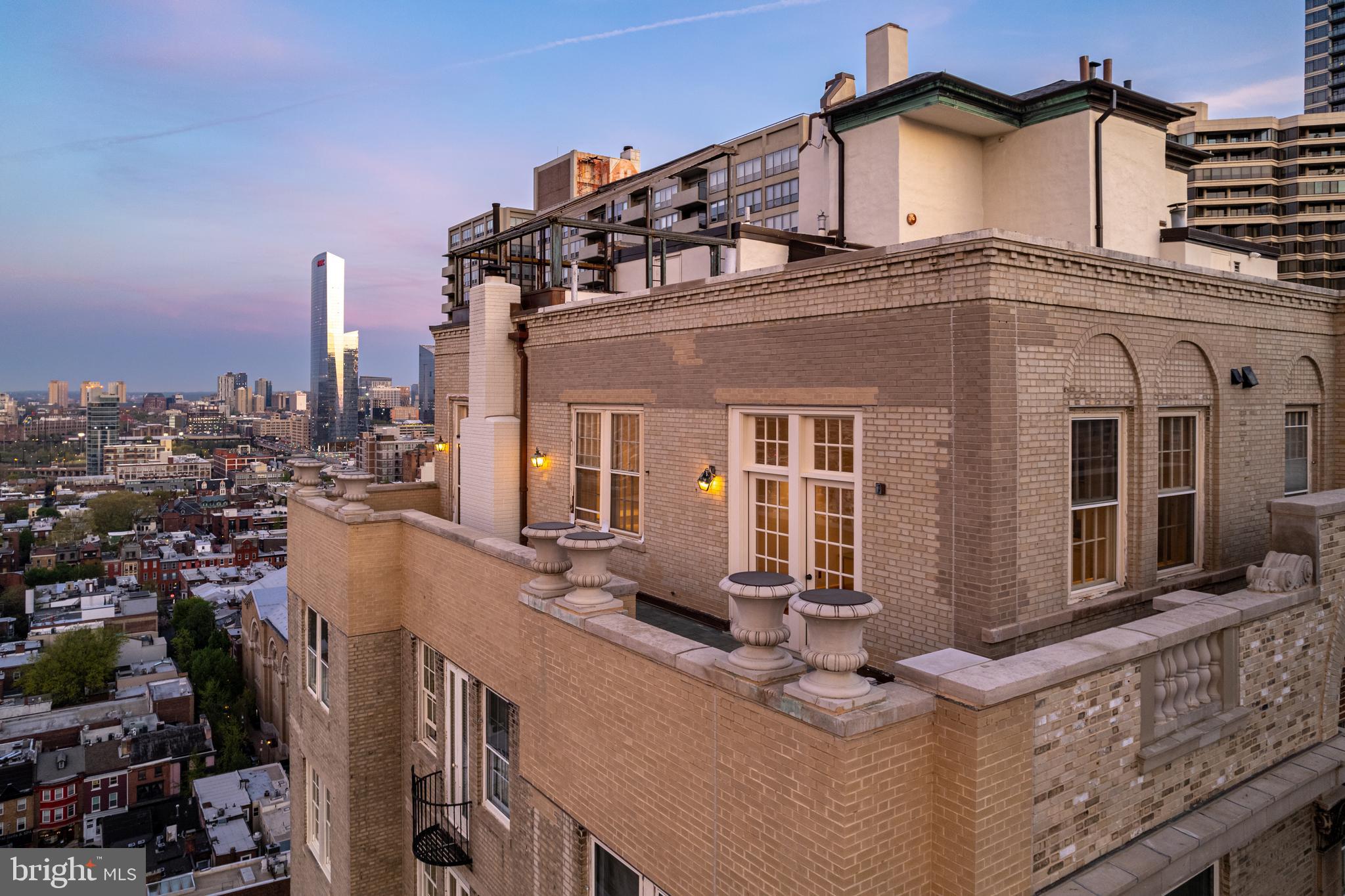 1900 Rittenhouse Square, Unit PH Philadelphia, PA 19103 - Photo 58 of 66 Southern Terrace at Sunrise