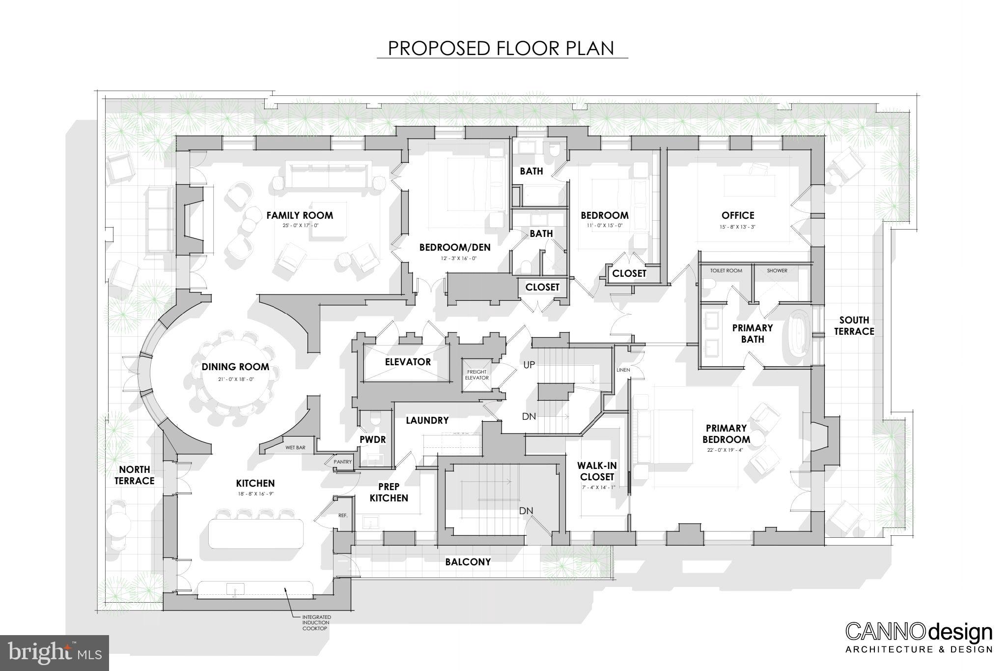 1900 Rittenhouse Square, Unit PH Philadelphia, PA 19103 - Photo 65 of 66 Proposed Floor Plan