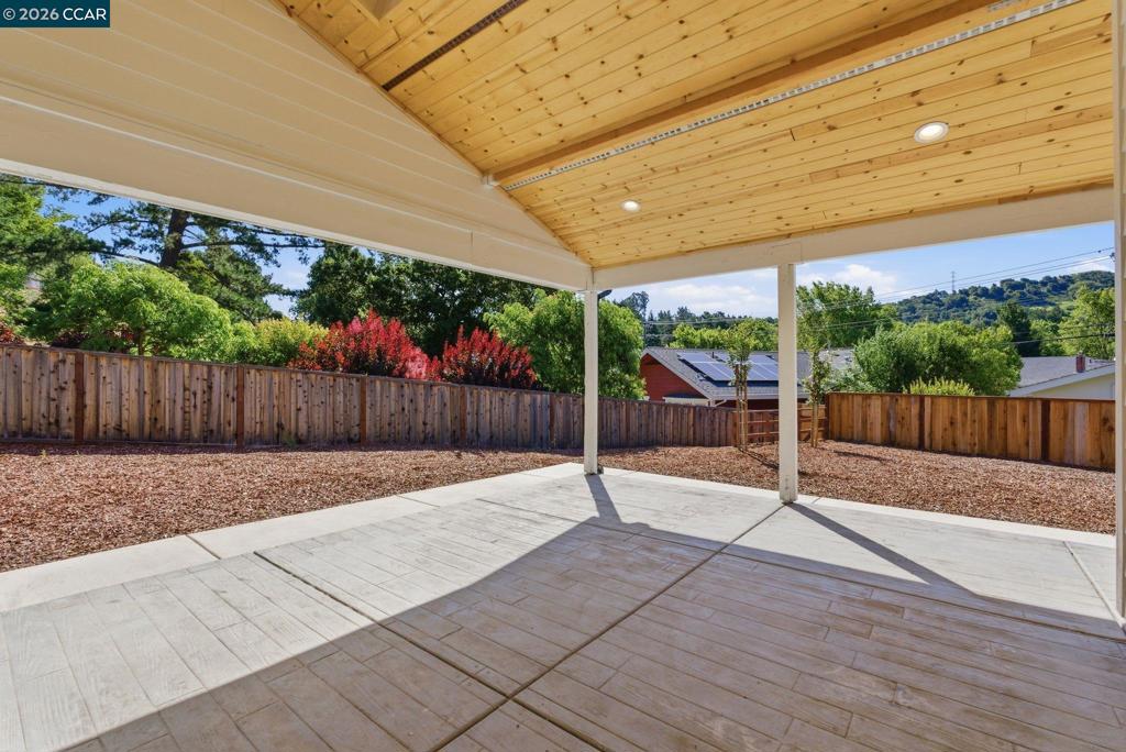3196 Rohrer Drive Lafayette, CA 94549 - Photo 16 of 30 a view of backyard with wooden fence
