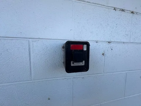a view of a refrigerator in kitchen