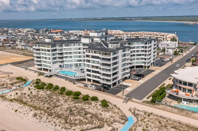 a view of building with view of ocean