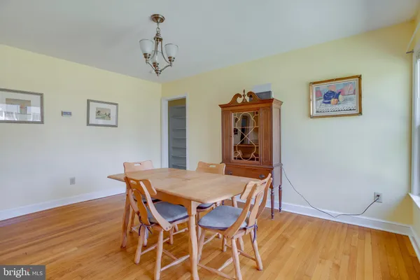 a view of balcony with wooden floor