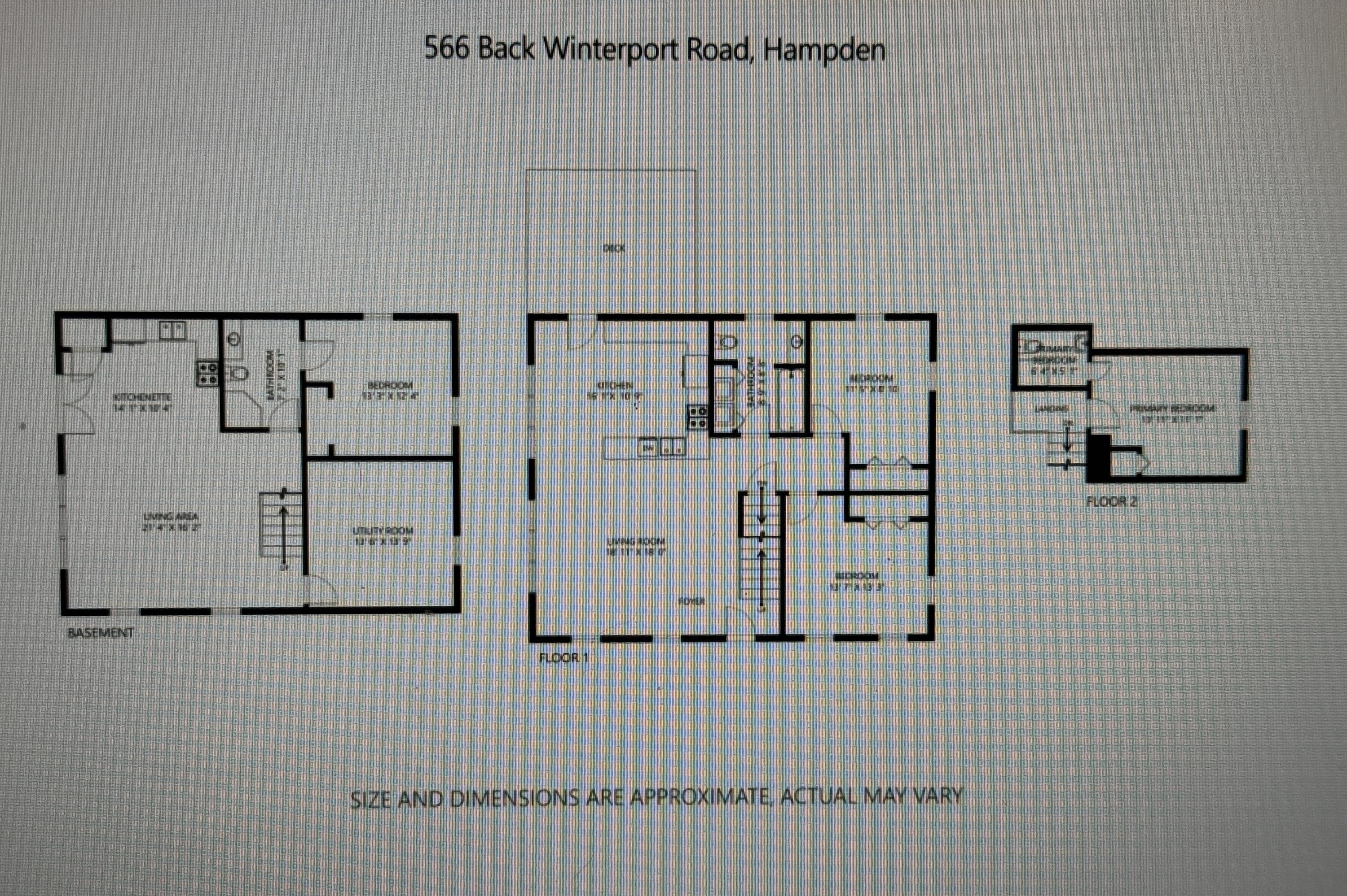 566 Back Winterport Road Winterport, ME 04496 - Photo 49 of 49 Floor Plan