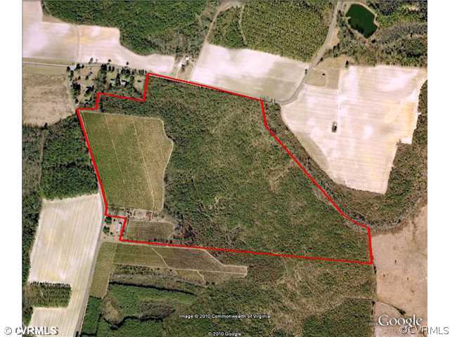11131 Rivers Mill Road Capron, VA 23829 - Photo 2 of 3 Aerial View