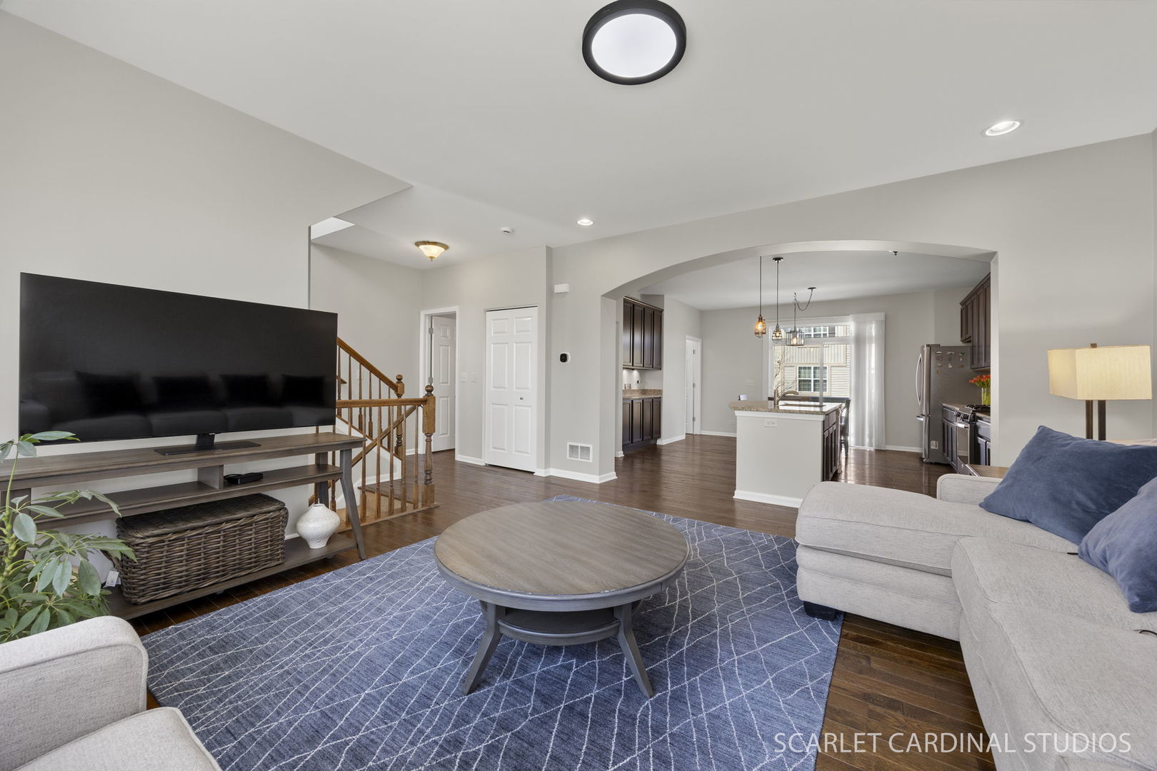 259 Bennett Drive Carol Stream, IL 60188 - Photo 11 of 31 a living room with furniture and a flat screen tv