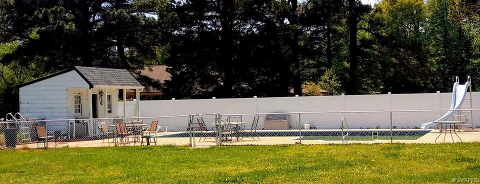 11711 Genito Road Midlothian, VA 23112 - Photo 17 of 18 a view of a swimming pool with a yard