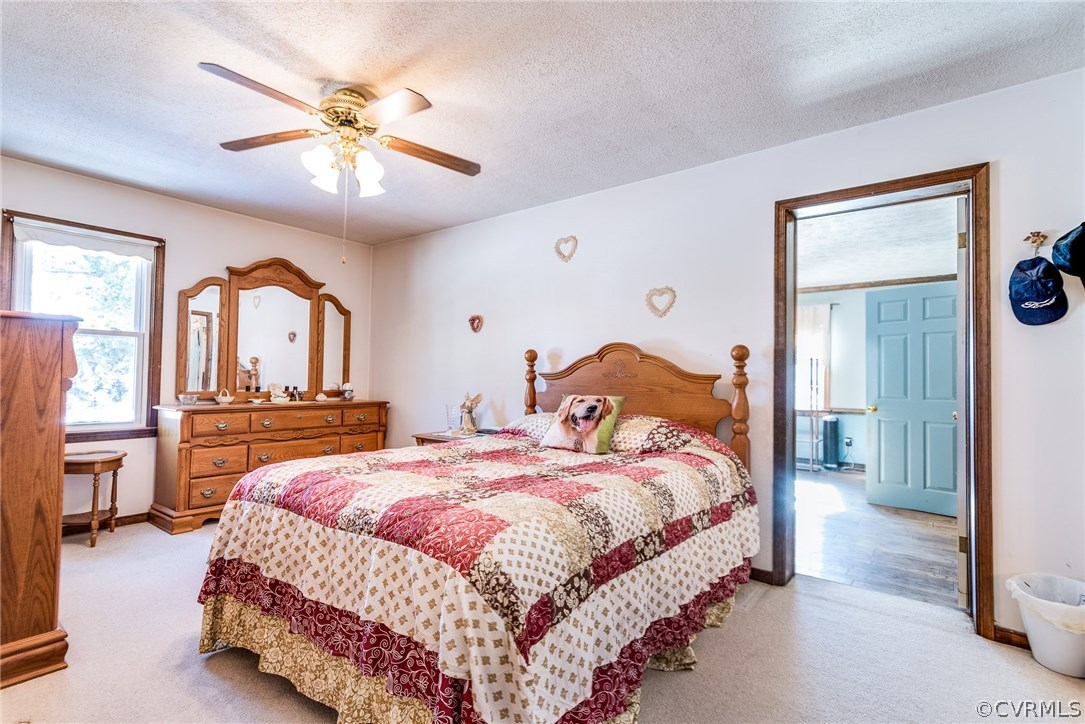 11711 Genito Road Midlothian, VA 23112 - Photo 6 of 18 a bedroom with a large bed and a chandelier