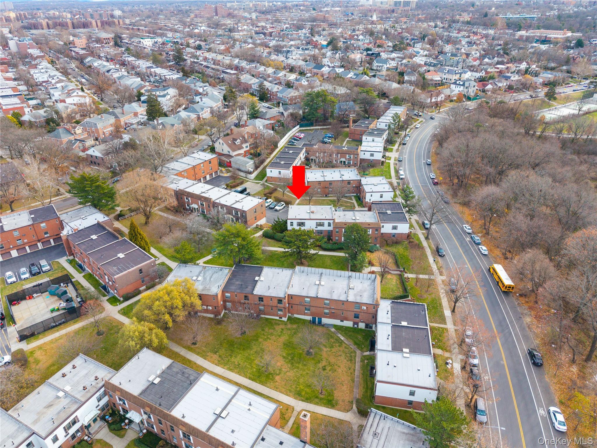 70-79 Park Drive East, Unit B Queens, NY 11367 - Photo 14 of 25 Aerial overview of property's location with nearby suburban area
