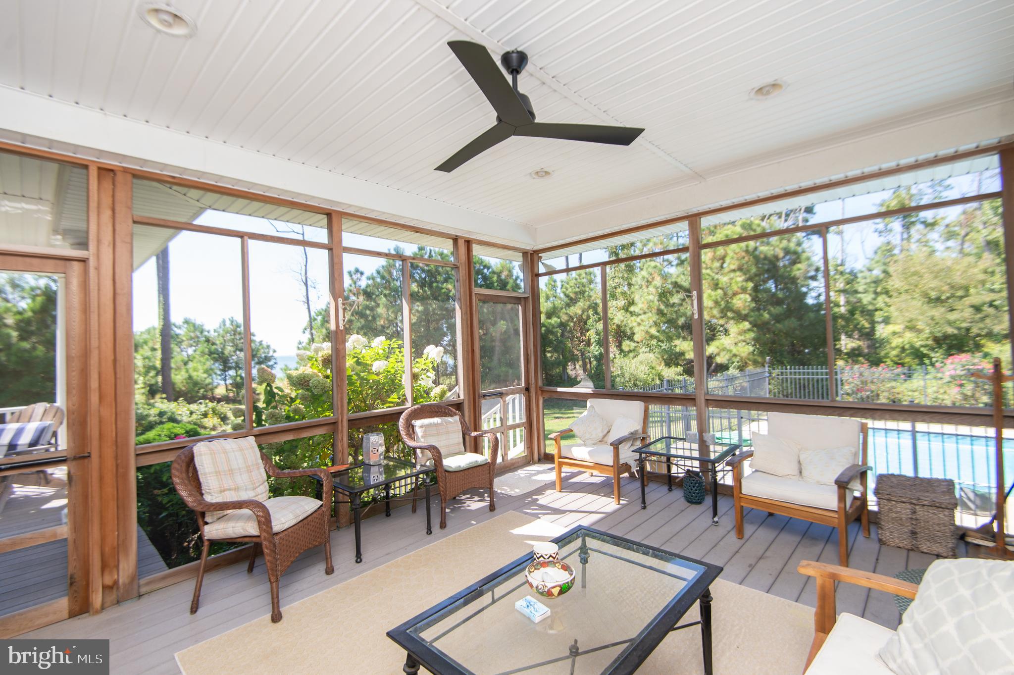5332 Ragged Point Road Cambridge, MD 21613 - Photo 25 of 65 Screened porch with water views