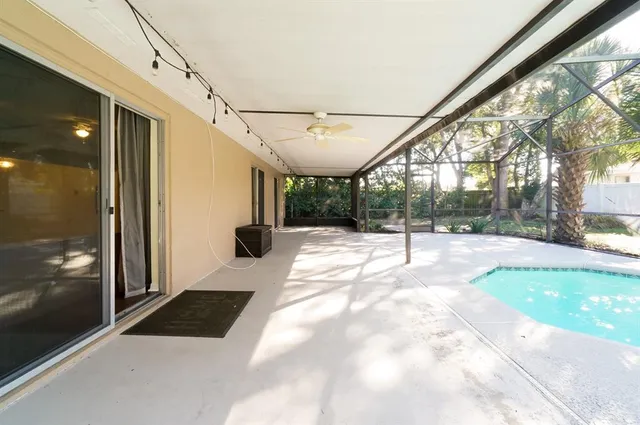 a backyard of a house