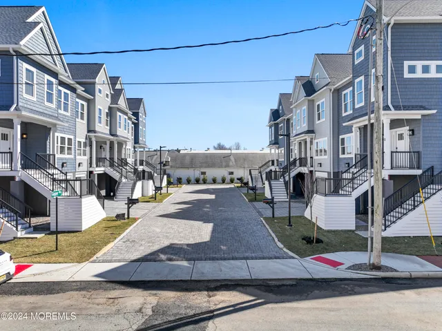 a view of a street with of buildings