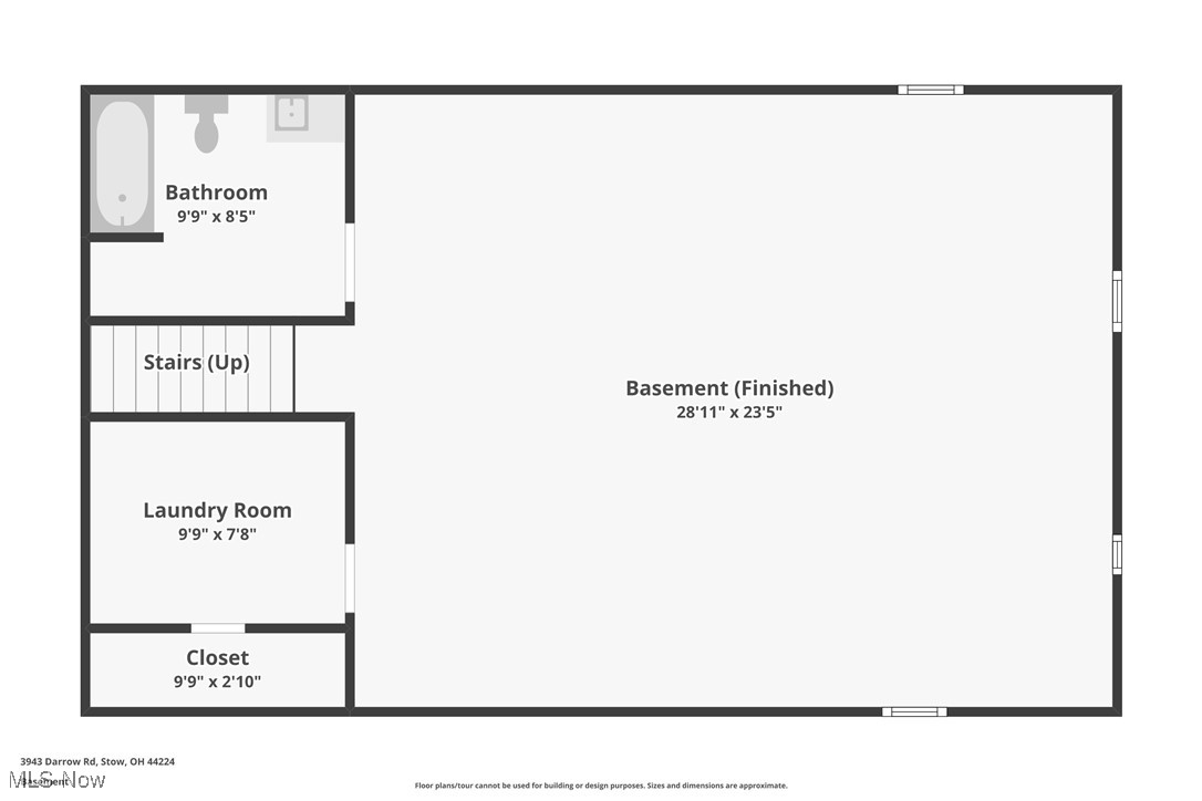 3943 Darrow Road Stow, OH 44224 - Photo 41 of 41 LOWER LEVEL FLOOR PLAN