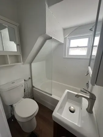 a bathroom with a sink and a toilet