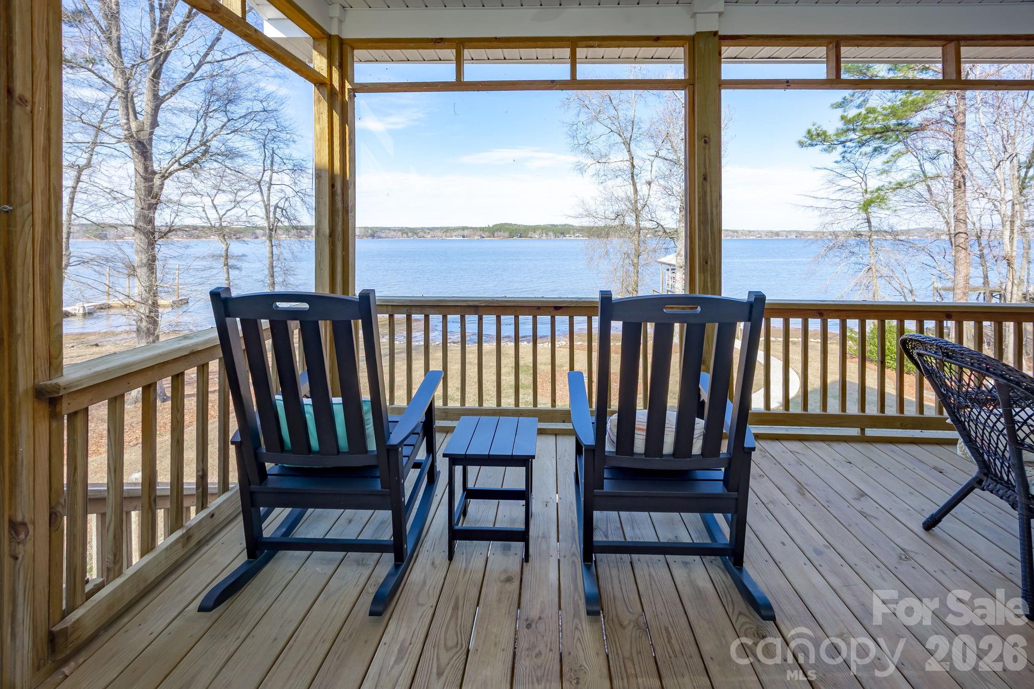 2583 Rockbridge Road Ridgeway, SC 29130 - Photo 17 of 48 a view of a two chairs on the deck