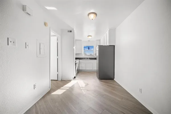 a view of the back of a building