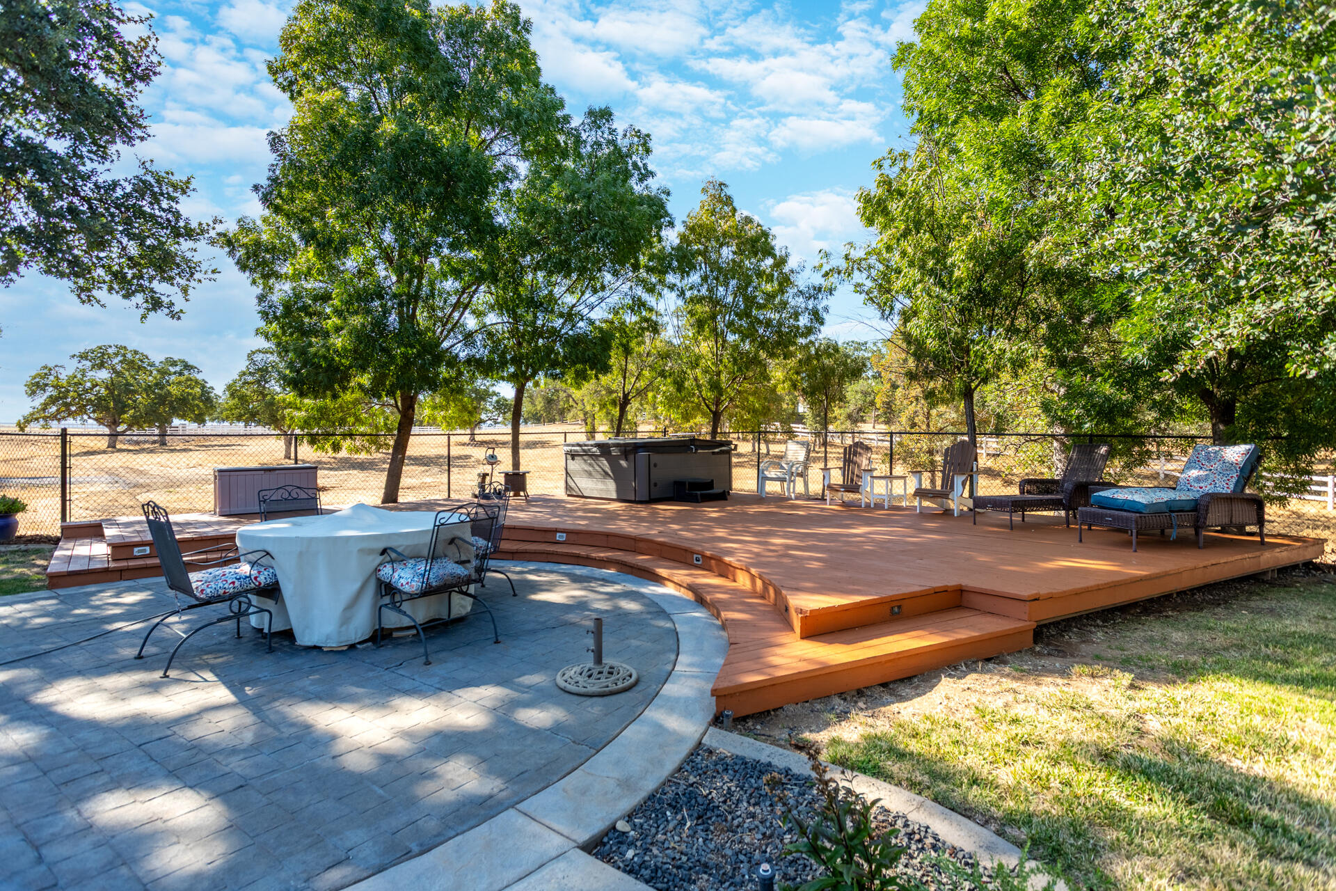 7307 Del Rico Court Palo Cedro, CA 96073 - Photo 44 of 55 a view of a swimming pool with lounge chair