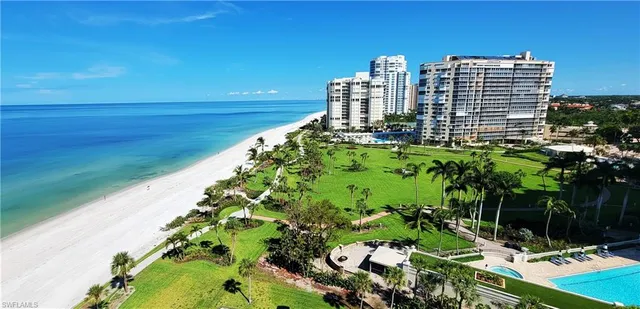 a view of a city with tall buildings