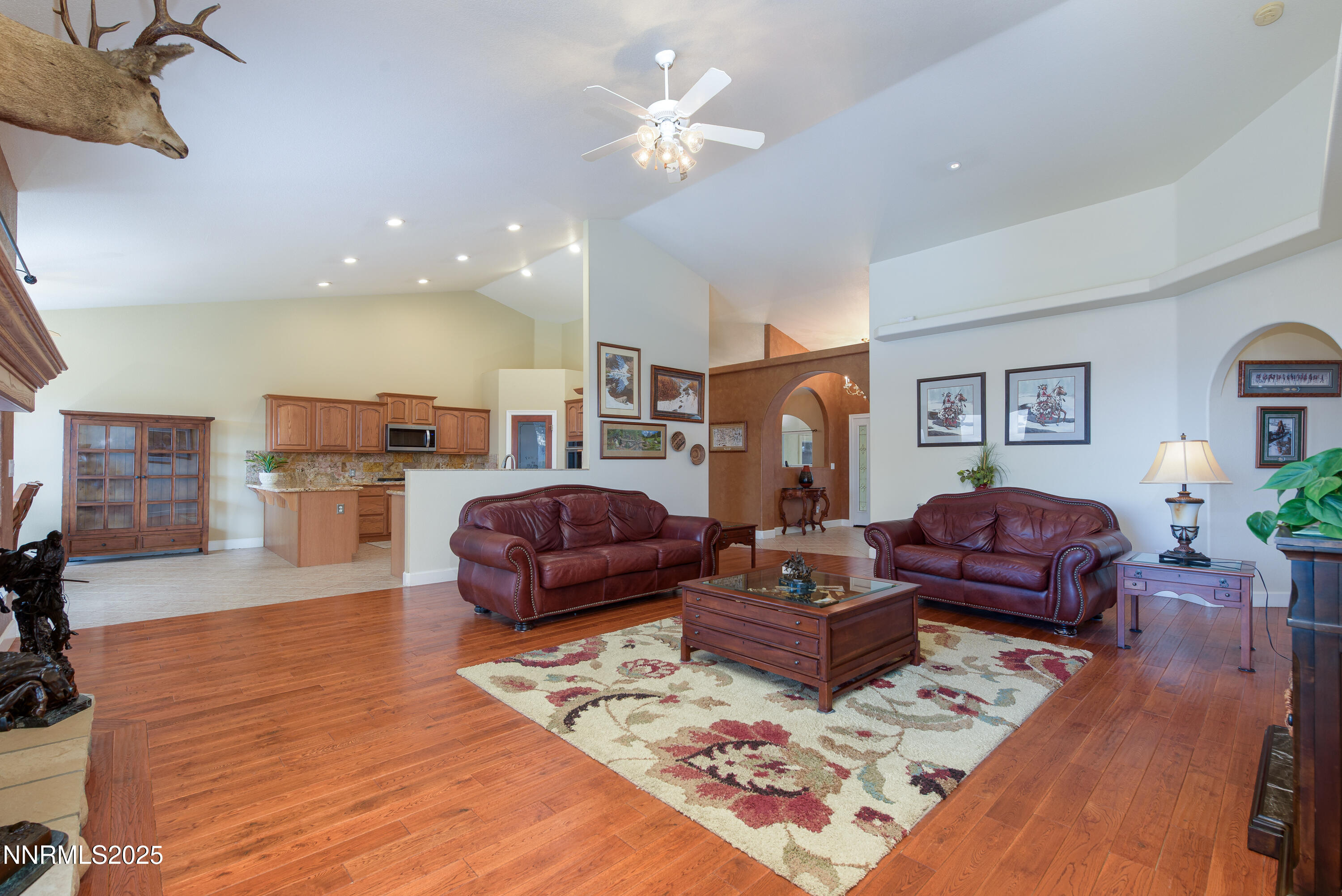 1572 Sawmill Road Gardnerville, NV 89410 - Photo 9 of 43 a living room with furniture and wooden floor