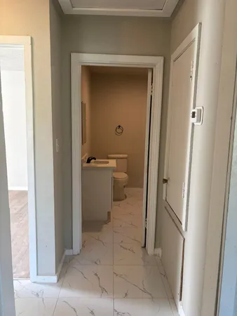 a bathroom with a toilet
