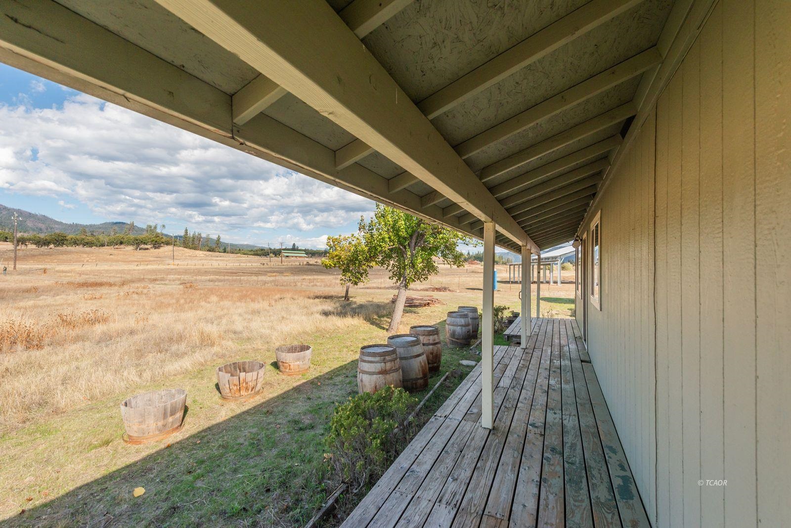 1095 Hyampom Road Hayfork, CA 96041 - Photo 41 of 41 a view of a balcony with wooden floor