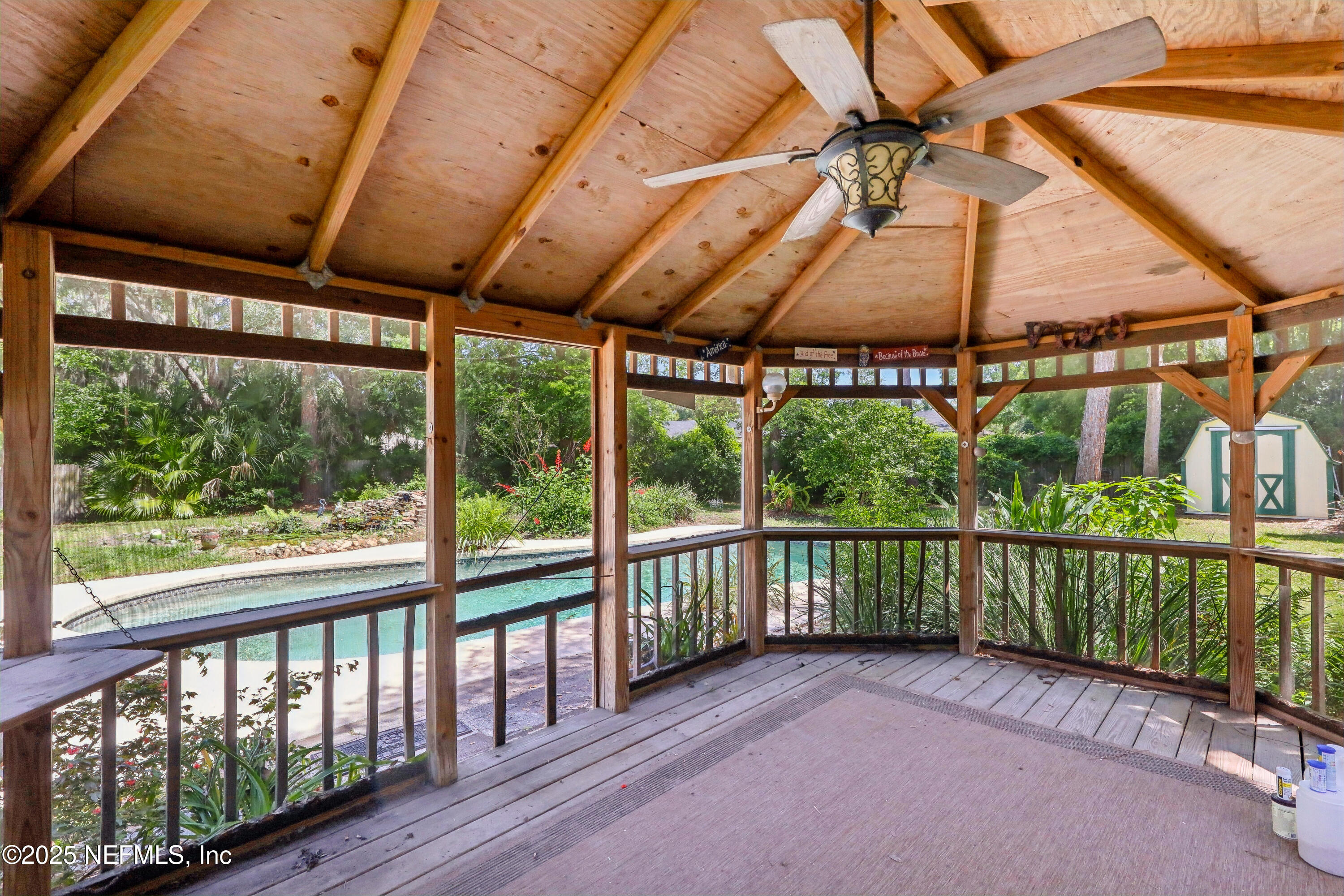 1071 Orangewood Road St. Johns, FL 32259 - Photo 44 of 56 a view of a balcony with a small yard
