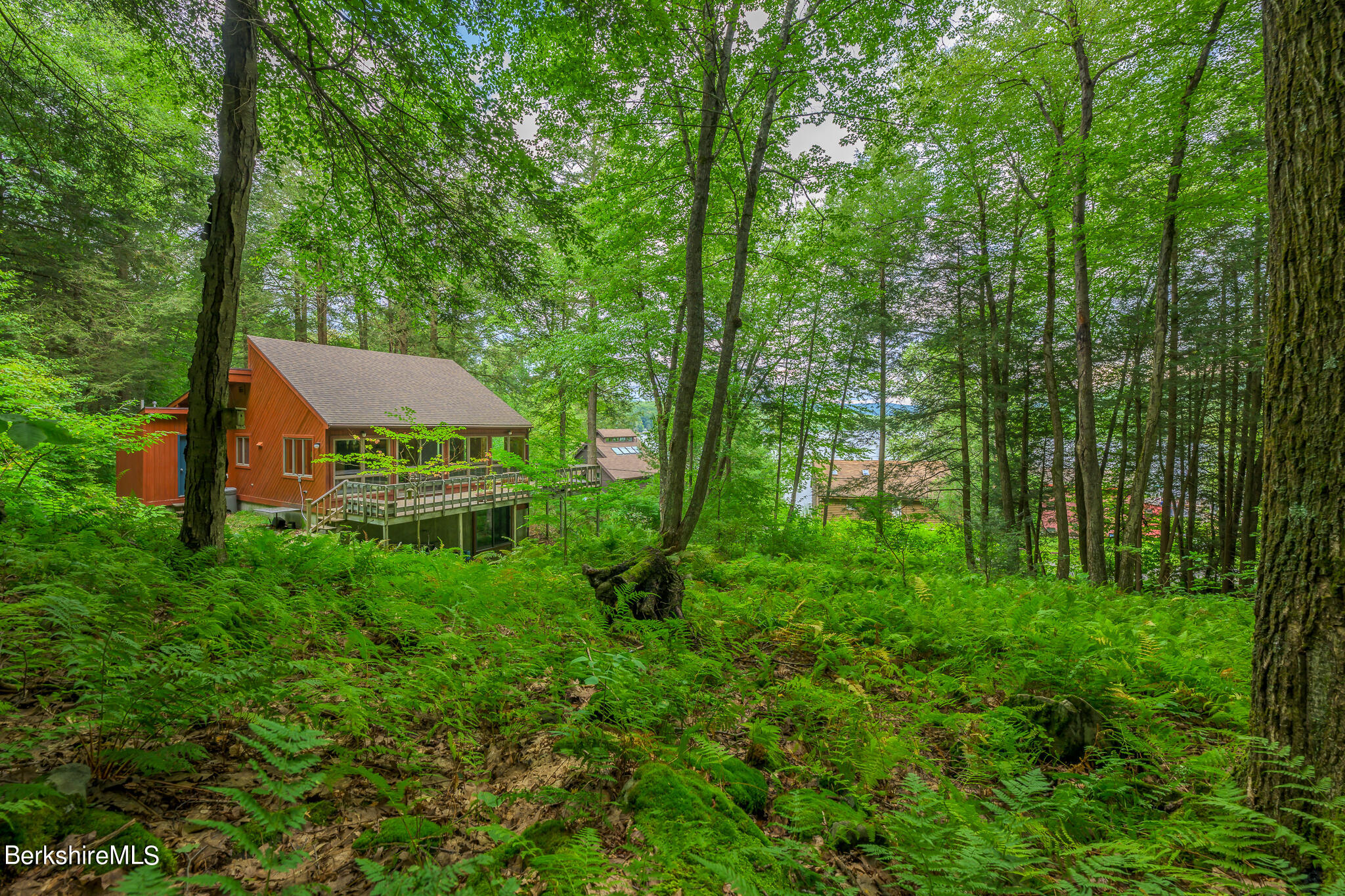29 Lakeside Drive Tyringham, MA 01238 - Photo 25 of 31 a view of a house with a yard