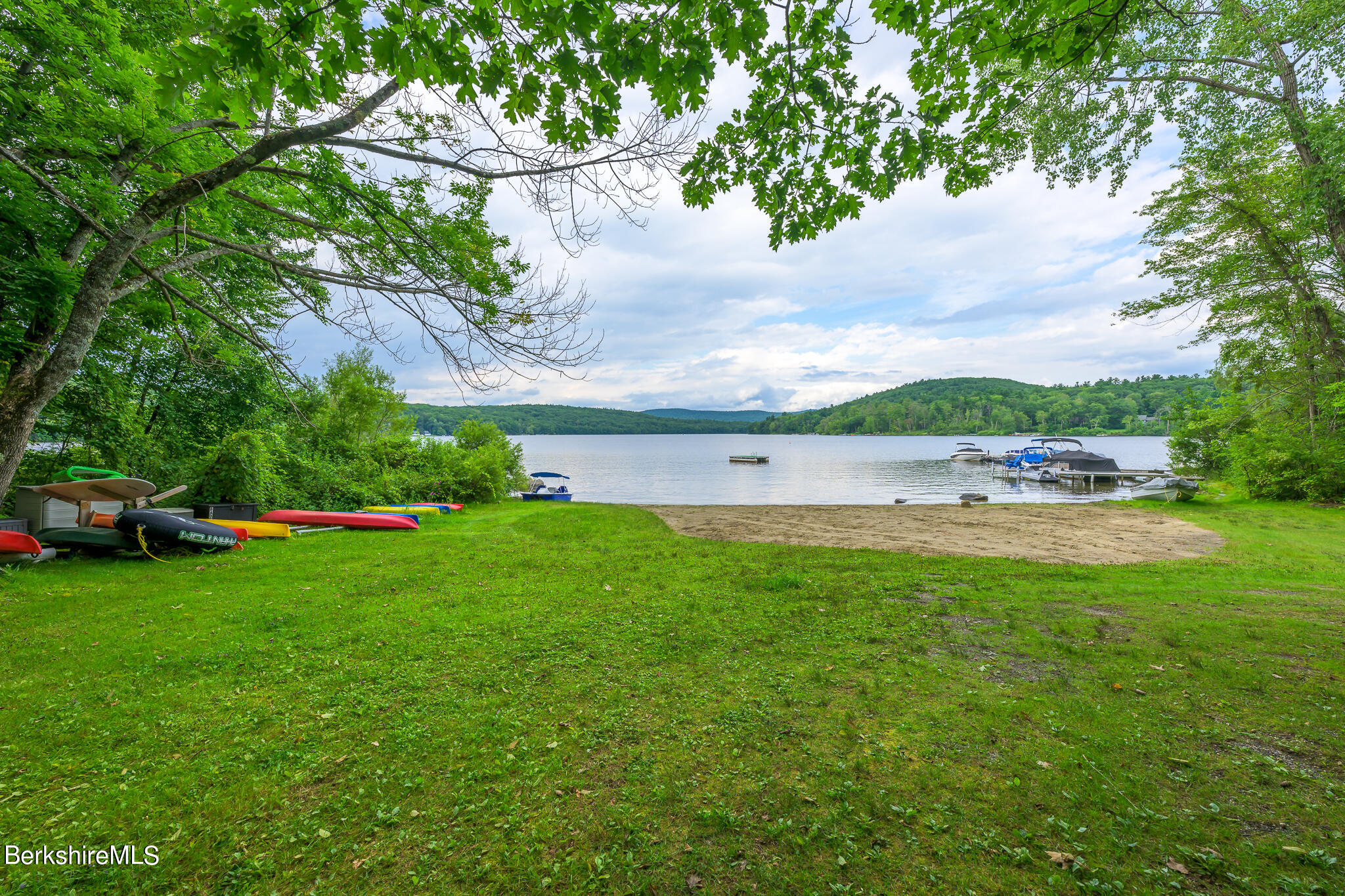 29 Lakeside Drive Tyringham, MA 01238 - Photo 4 of 31 a view of yard with grass and trees