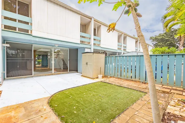 a backyard of a house