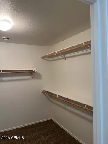 a close view of closet