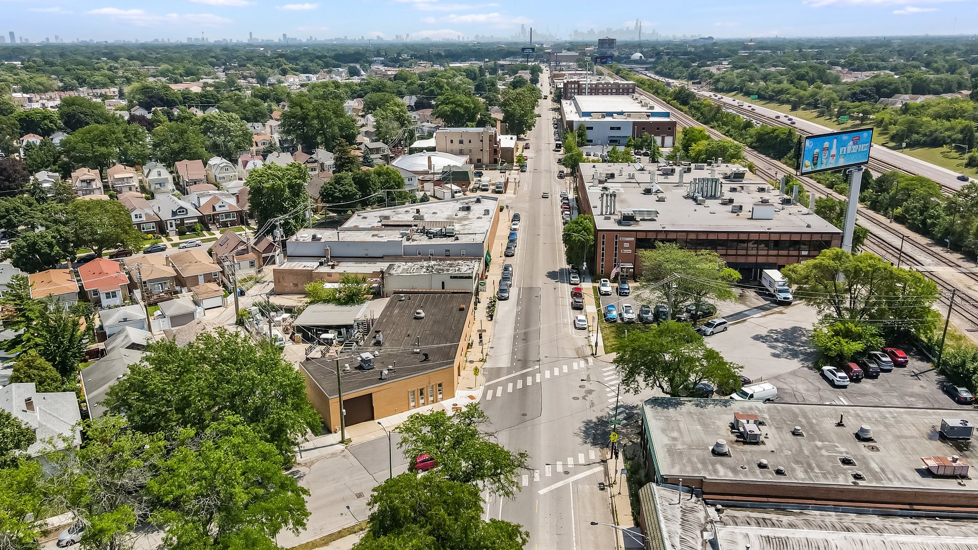 5481 North Northwest Highway Chicago, IL 60630 - Photo 48 of 60 an aerial view of a house with a yard