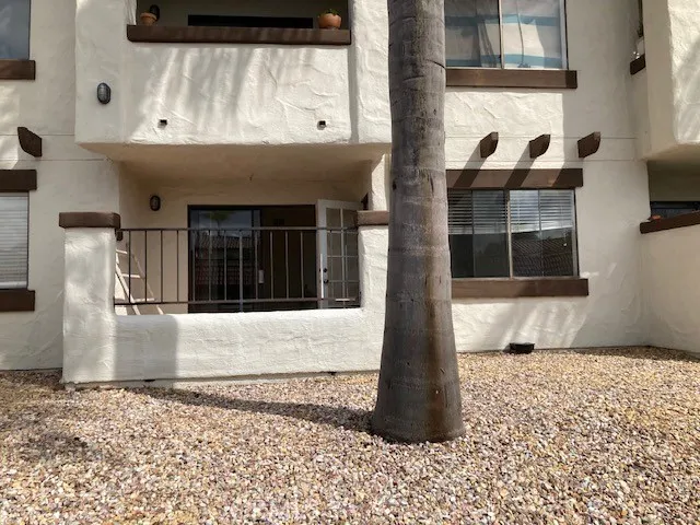 a view of a entryway door of the house