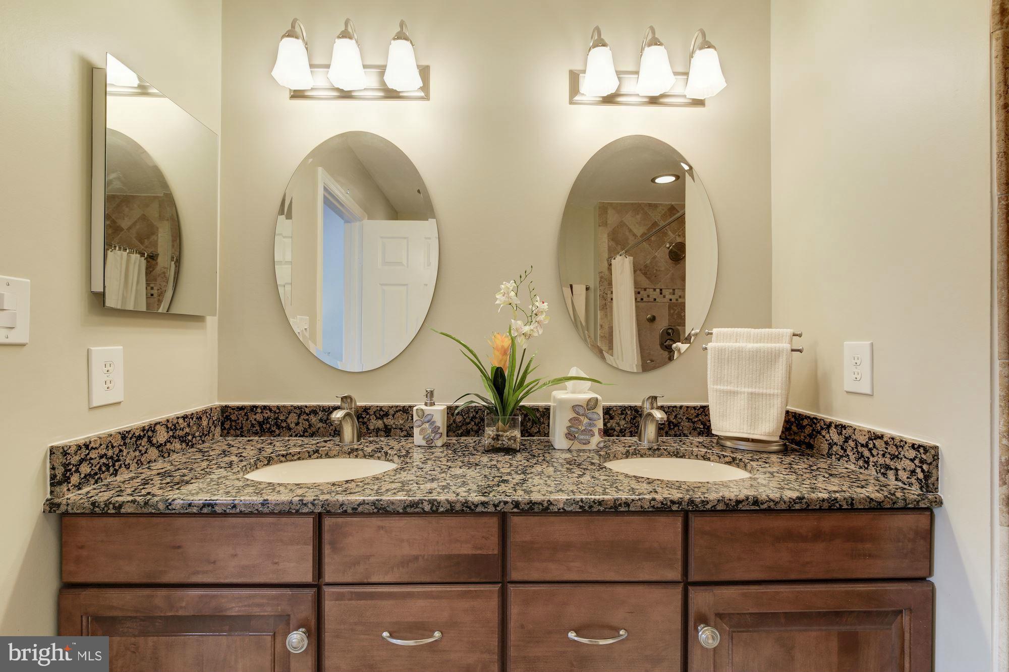 8112 Squirrel Run Road Springfield, VA 22152 - Photo 29 of 30 Double Vanity with Granite Counter