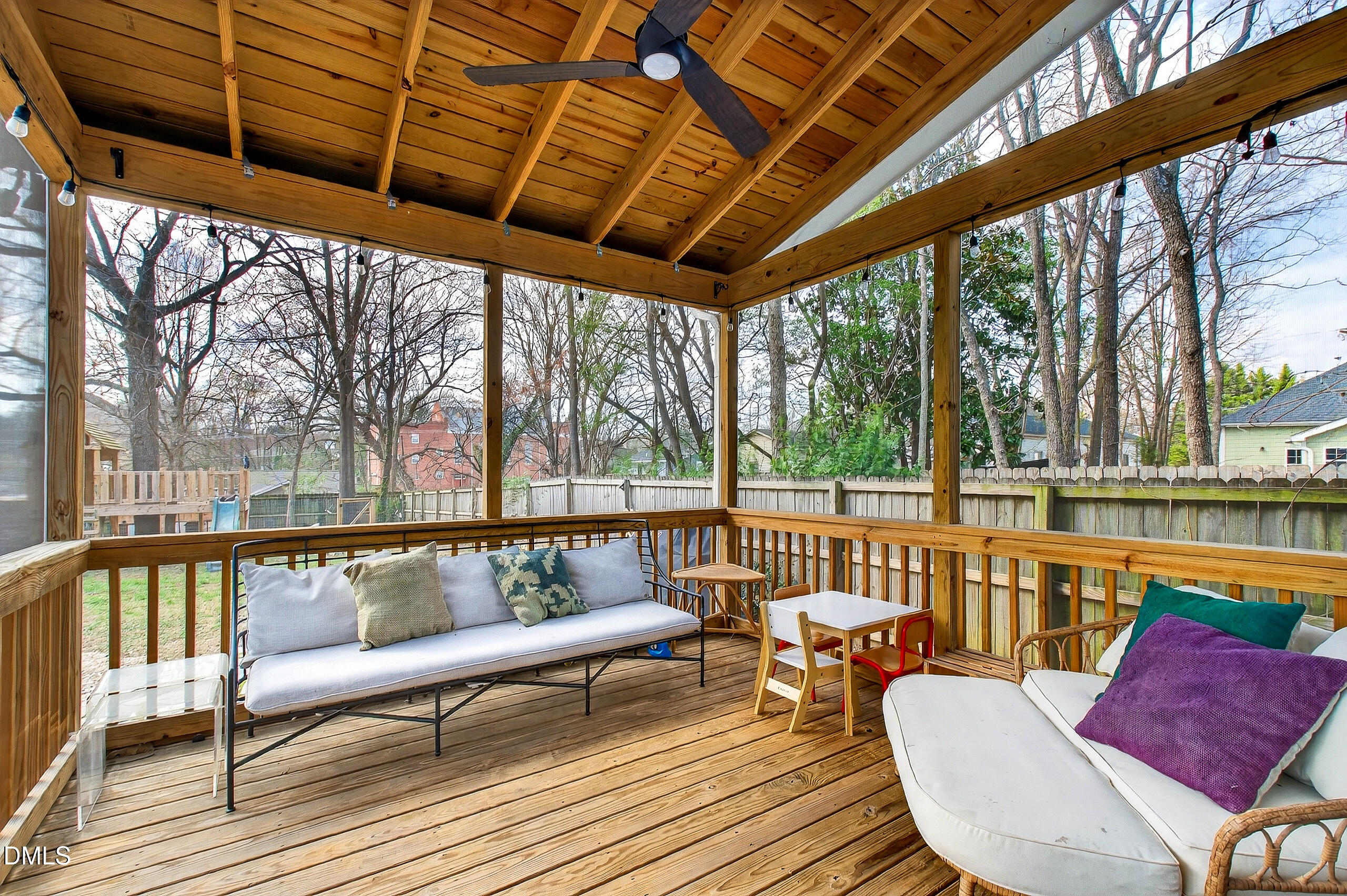 807 North Elizabeth Street Durham, NC 27701 - Photo 3 of 50 a balcony with wooden floor and furniture