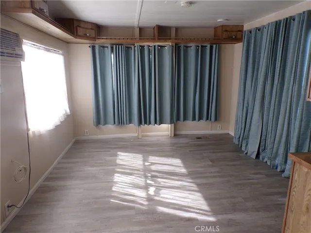 a view of wooden door