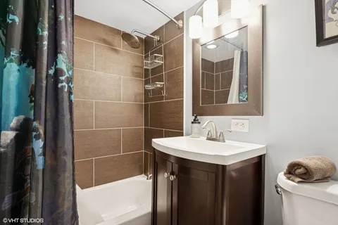 a white building with glass door