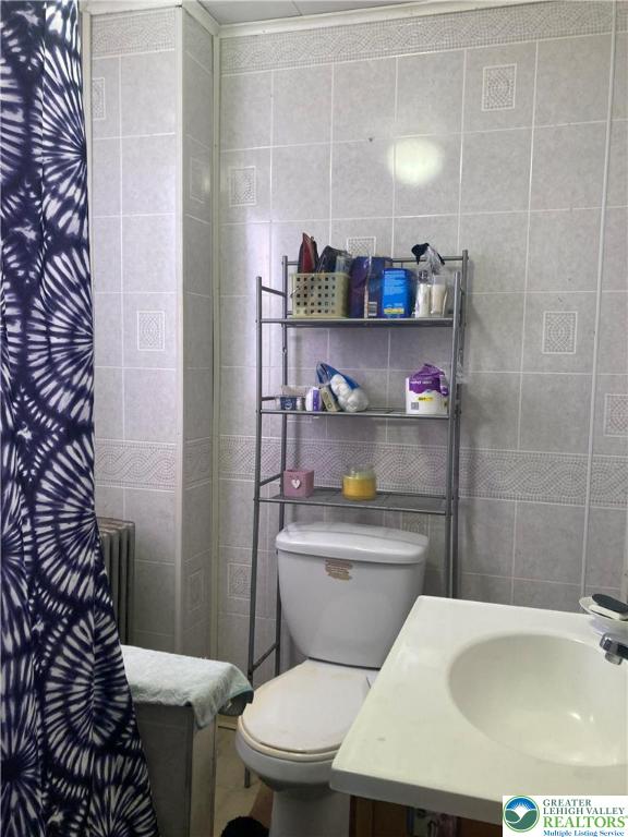 1820 Centre Street Ashland, PA 17921 - Photo 21 of 36 a bathroom with a toilet a sink and bathtub