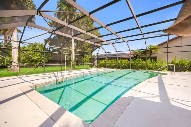 a view of yard from a building