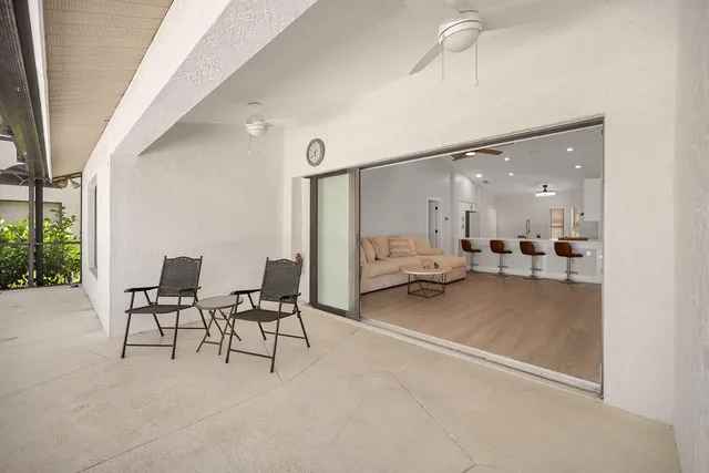 a house view with a outdoor space