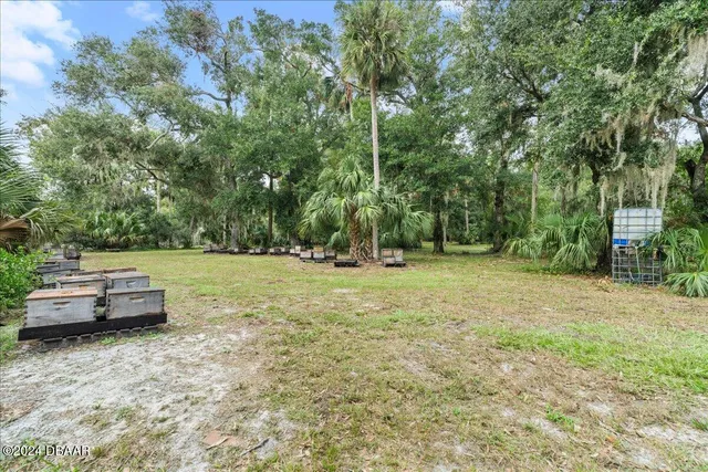 a lake view with a yard