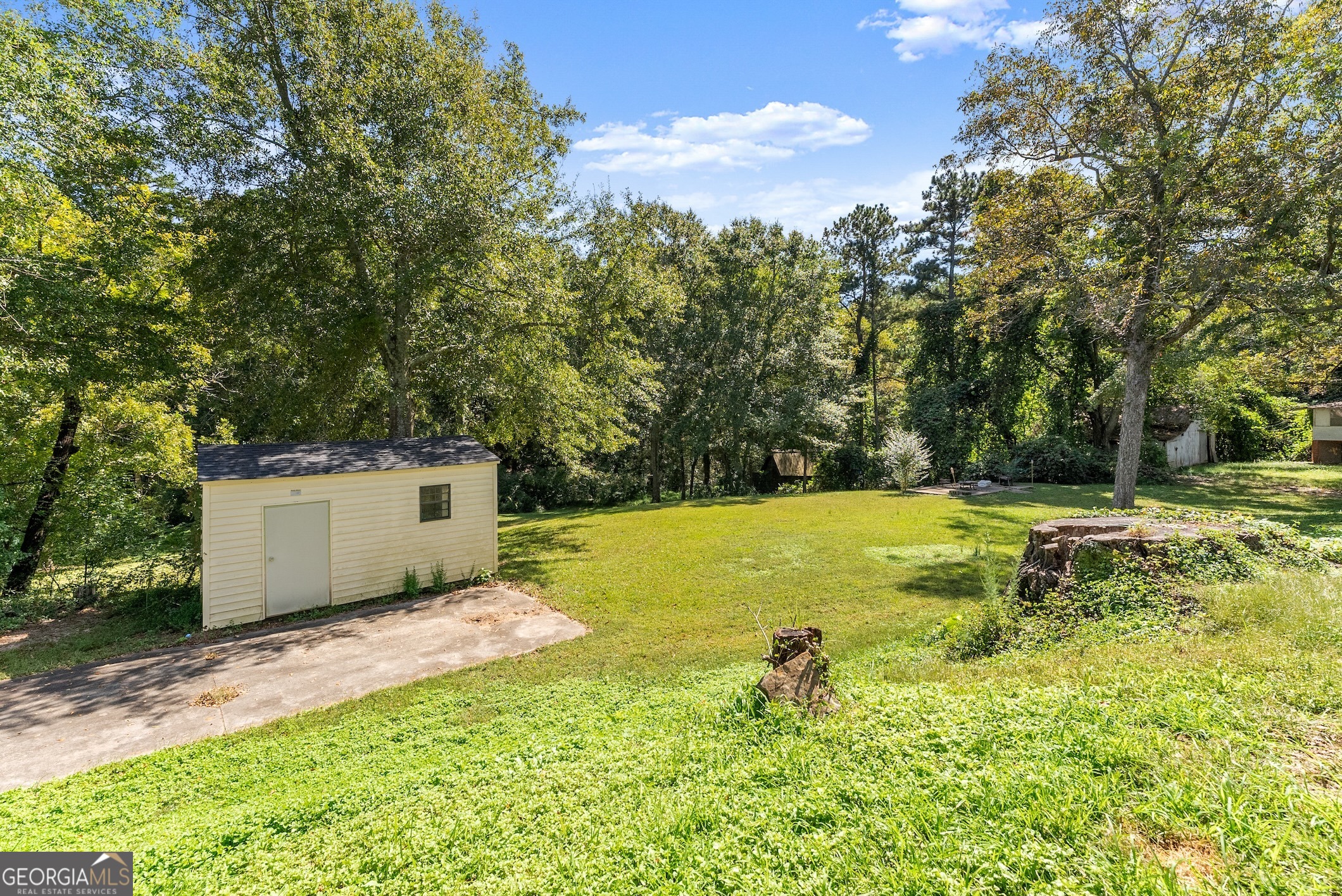 2003 West Currahee Street Toccoa, GA 30577 - Photo 25 of 34 a view of a backyard with large trees